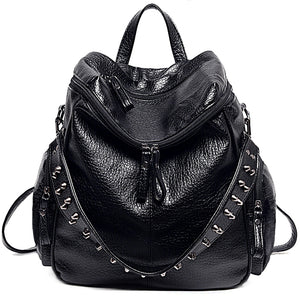 092 Backpack Purse with Studded Strap