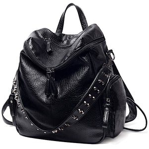 092 Backpack Purse with Studded Strap