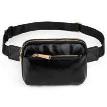 Load image into Gallery viewer, 503 PU Triple Zip Fanny Pack
